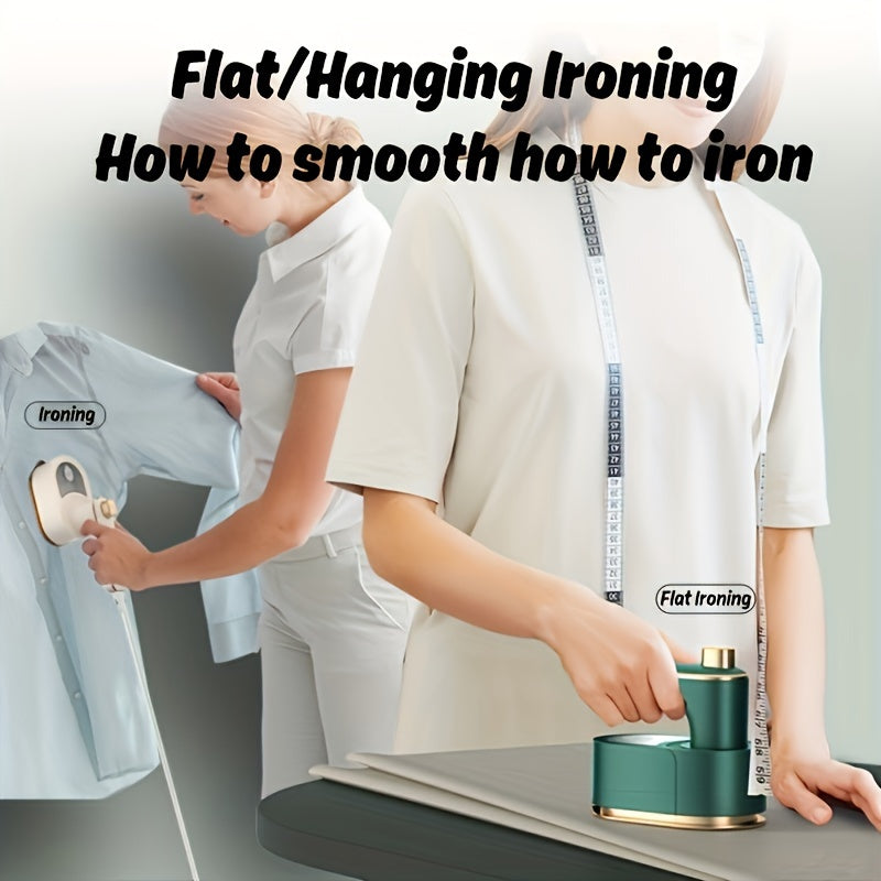 Compact 3-in-1 Mini Steam Iron: Portable, Foldable & Easy-to-Use - Perfect for Travel, Dorms, and Home Office Use