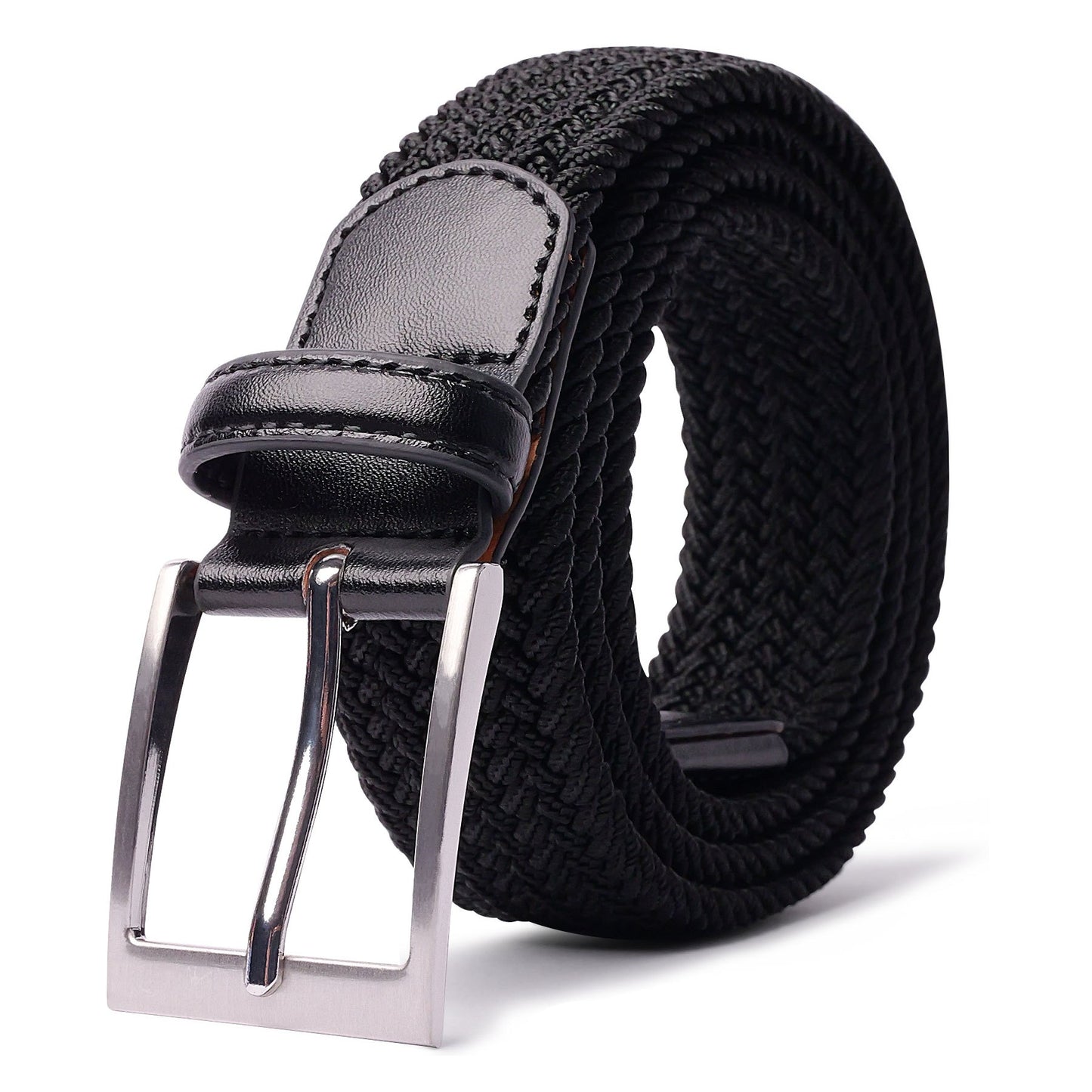 Braided Elastic Belt Woven Belts For Men, Casual Pants Jeans Belt For Outdoor Daily, Ideal choice for Gifts