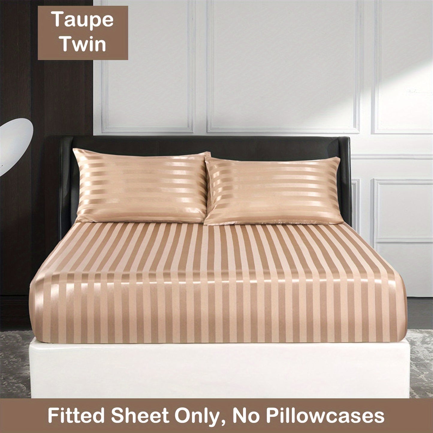 Luxurious Striped Woven Fitted Sheet - Soft, Breathable & Easy-Care Design for Superior Comfort and Healthy Sleep