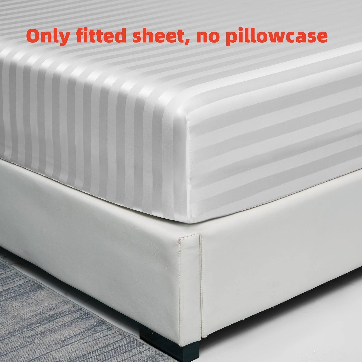 Luxurious Striped Woven Fitted Sheet - Soft, Breathable & Easy-Care Design for Superior Comfort and Healthy Sleep