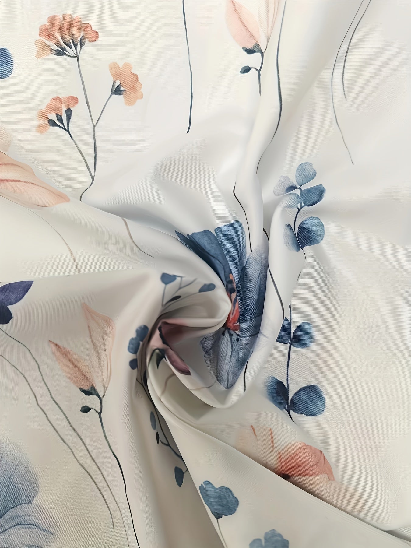 Chic Floral Print Knot Front T-Shirt - Lightweight & Breathable, Feminine V-Neck, Split Short Sleeves - Trendy Casual Wear for Women - A Versatile Seasonless Staple