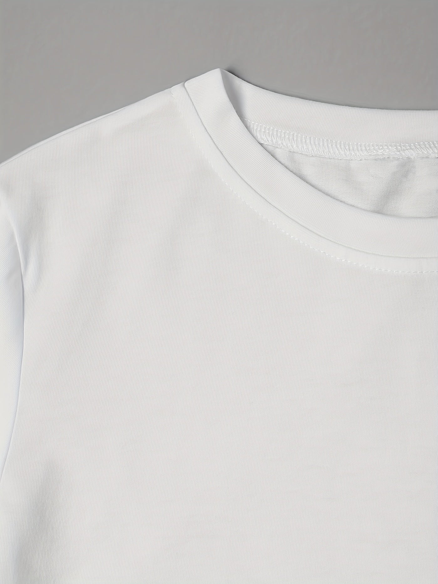 Figure & Letter Print Crew Neck T-Shirt, Casual Short Sleeve T-Shirt For Spring & Summer, Women's Clothing