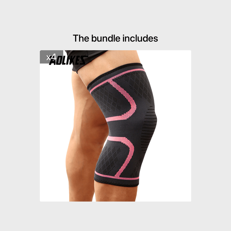 [Comfortable | Compression] 1pc Compression Knee Pad Sleeve | Comfortable Knee Brace for Running, Volleyball, Basketball, Yoga, Tennis, Football & More by AOLIKES
