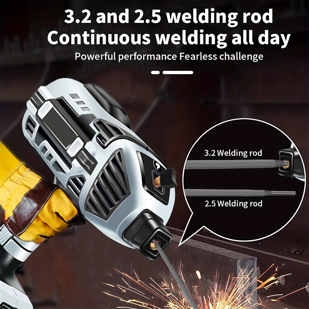 Handheld Arc Welder - 110V Semi-Automatic, Digital Intelligent Current Control, Fits 2.5mm Electrodes, US Plug