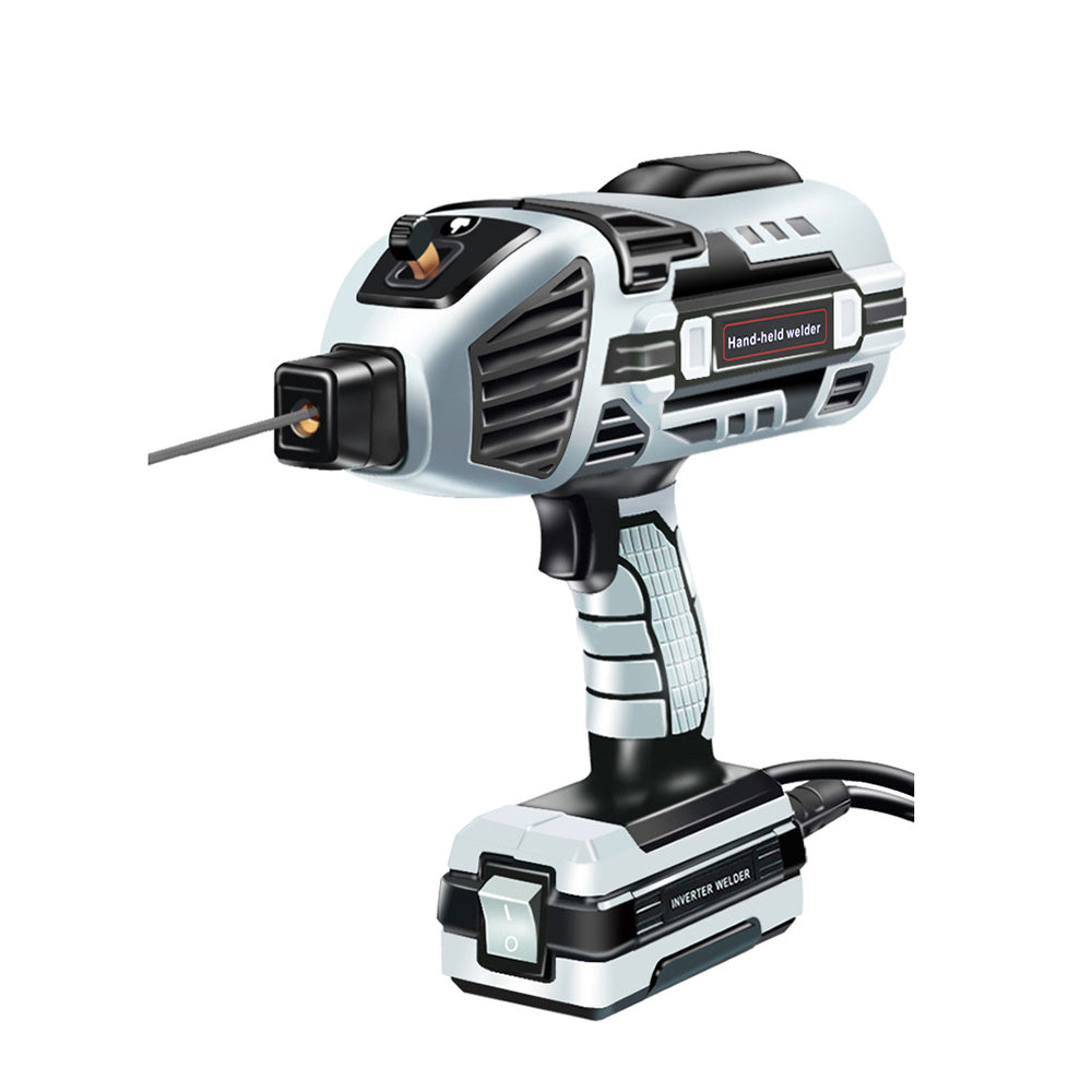 Handheld Arc Welder - 110V Semi-Automatic, Digital Intelligent Current Control, Fits 2.5mm Electrodes, US Plug