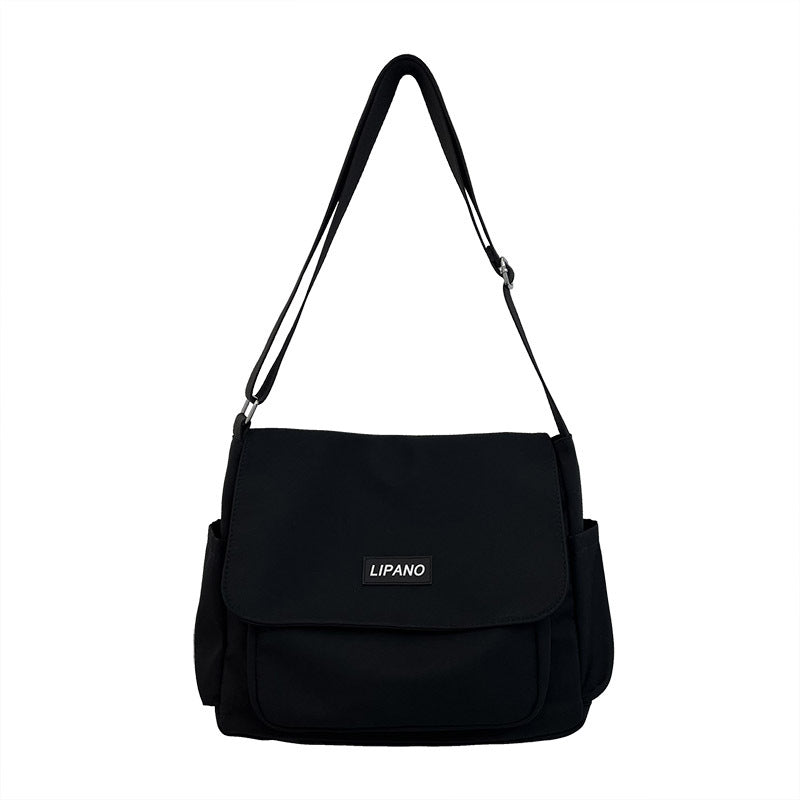 [Large Capacity Messenger Bag] 1pc Nylon Handbag Shoulder Bag Large Capacity Messenger Bag, Men's Messenger Bag Student School Bag