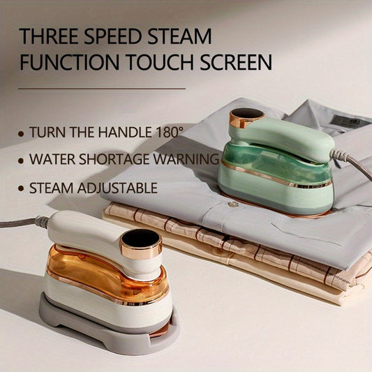 Handheld Garment Clothing Steamer Iron, 1200W Steamer Iron For Clothes, Ironing & Steaming 2 In 1, 180°Rotatable Portable Travel Garment Steamer, Large Soleplate, 20S Heat Up, Fabric Wrinkle Remover For Home And Travel