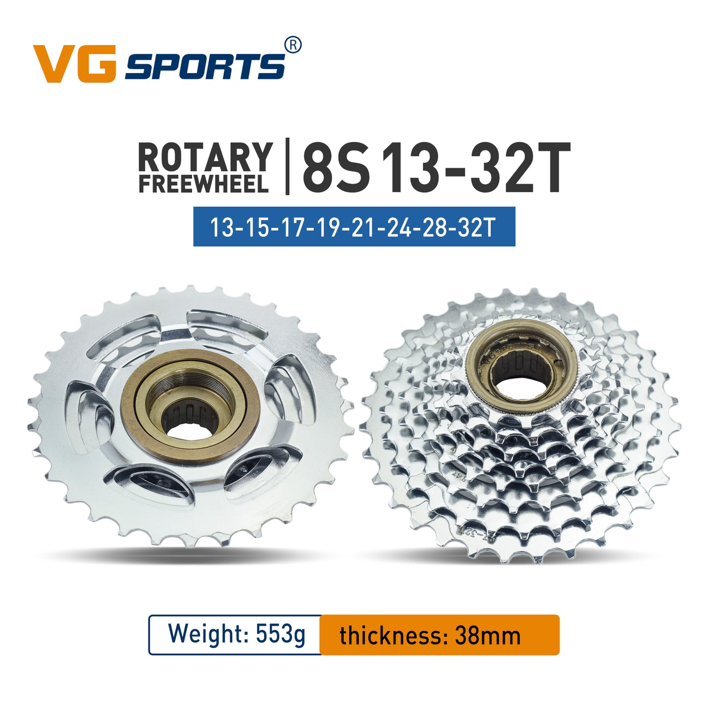 High-Performance Bicycle Freewheel with Smooth Shifting - Compatible with Rotating Bisiklet Hub - Choose from 5 to 11 Speeds and 14-36T Gear Range