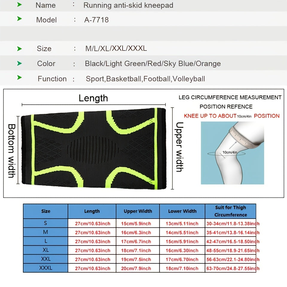 [Comfortable | Compression] 1pc Compression Knee Pad Sleeve | Comfortable Knee Brace for Running, Volleyball, Basketball, Yoga, Tennis, Football & More by AOLIKES