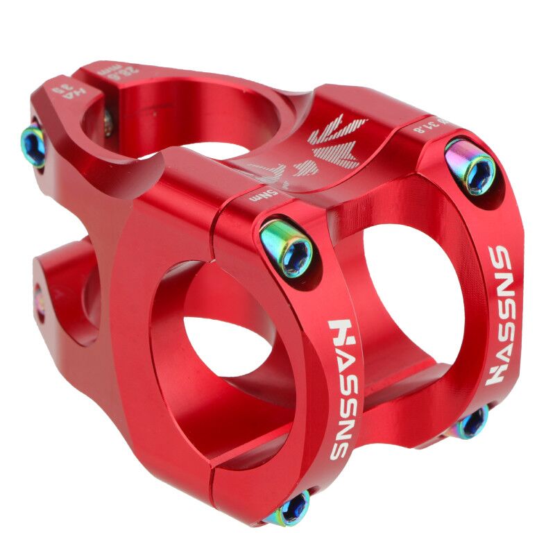 HASSNS Ultra-Light Hollow CNC Aluminum Alloy 35mm Mountain Bike Stem - Enhance Your Cycling Performance with Lightweight and Durable Handlebar Accessory