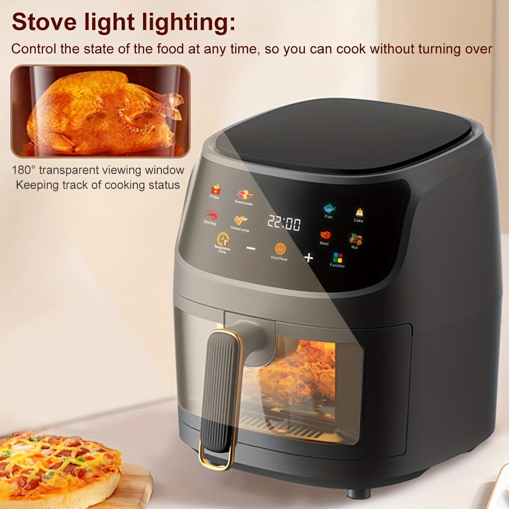 1pc, Large Capacity Air Fryer Oven with Smart Cooking Programs - Multifunctional Electric Fryer for Healthy and Delicious Meals