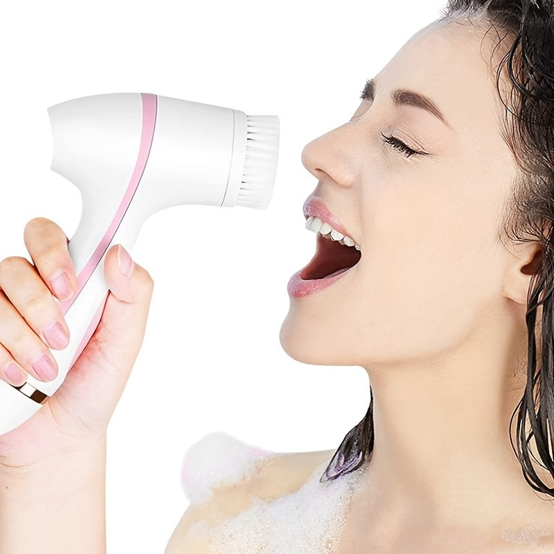 [3 In 1 Wireless Face Brush] 3 In 1 Wireless Sonic Face Spin Brush - Deep Cleaning Remove Blackhead Machine Set - Spa System