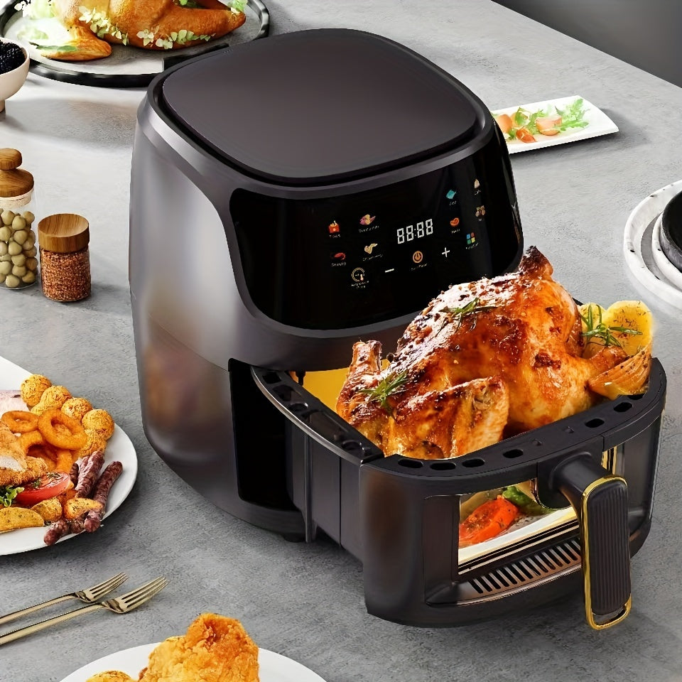 1pc, Large Capacity Air Fryer Oven with Smart Cooking Programs - Multifunctional Electric Fryer for Healthy and Delicious Meals