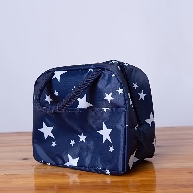1pc Insulated Lunch Bag - Portable, Stylish, and Convenient Storage Solution for School, Work, and Travel