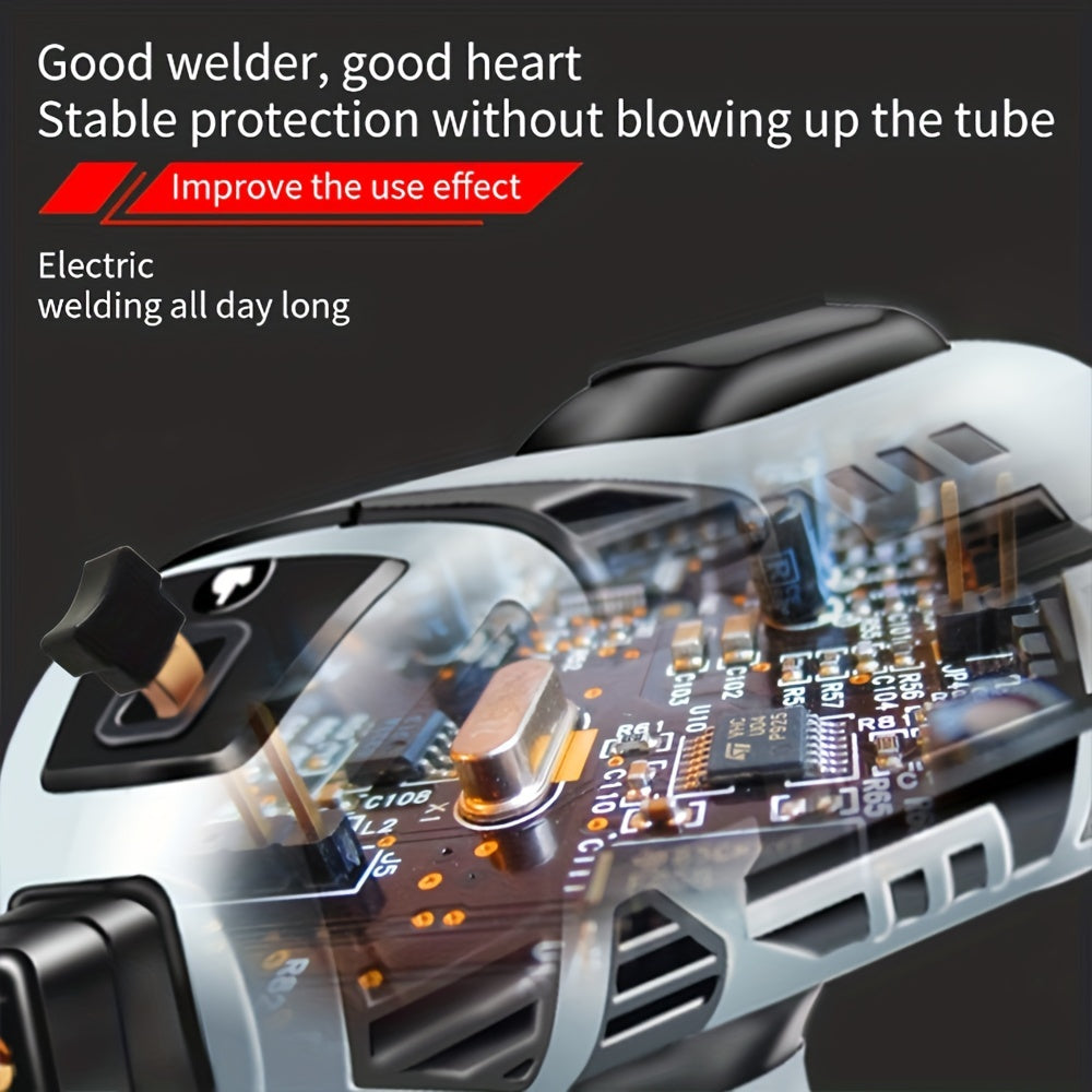 Handheld Arc Welder - 110V Semi-Automatic, Digital Intelligent Current Control, Fits 2.5mm Electrodes, US Plug