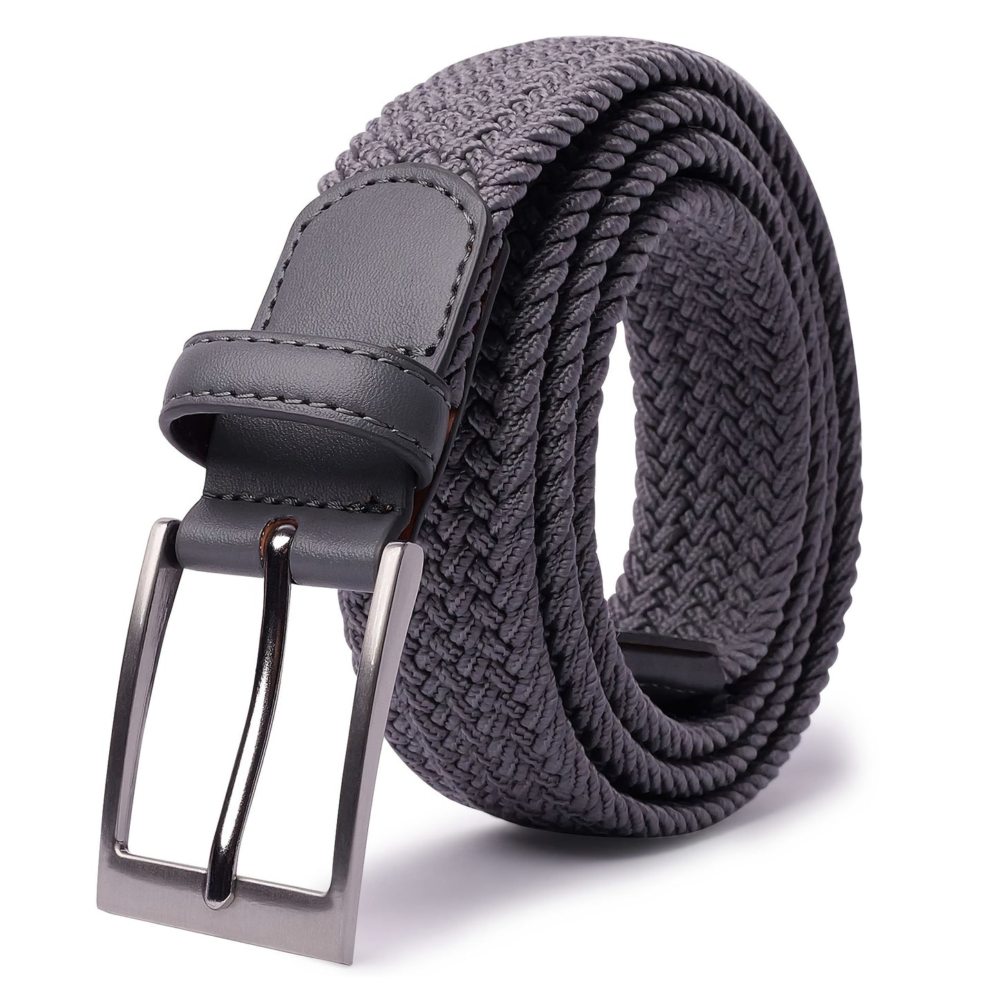 Braided Elastic Belt Woven Belts For Men, Casual Pants Jeans Belt For Outdoor Daily, Ideal choice for Gifts