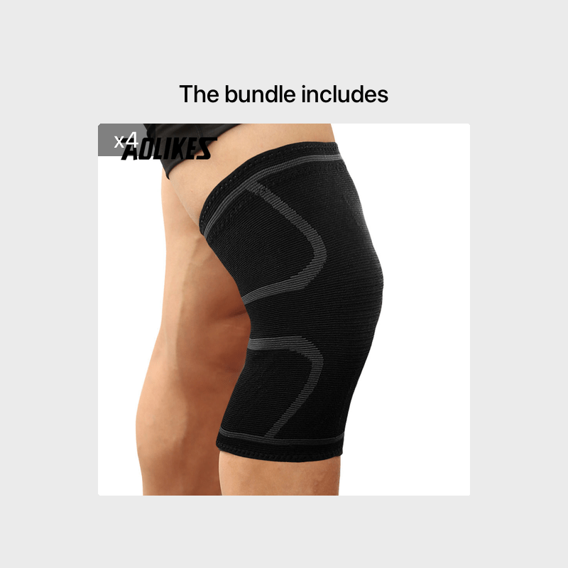 [Comfortable | Compression] 1pc Compression Knee Pad Sleeve | Comfortable Knee Brace for Running, Volleyball, Basketball, Yoga, Tennis, Football & More by AOLIKES