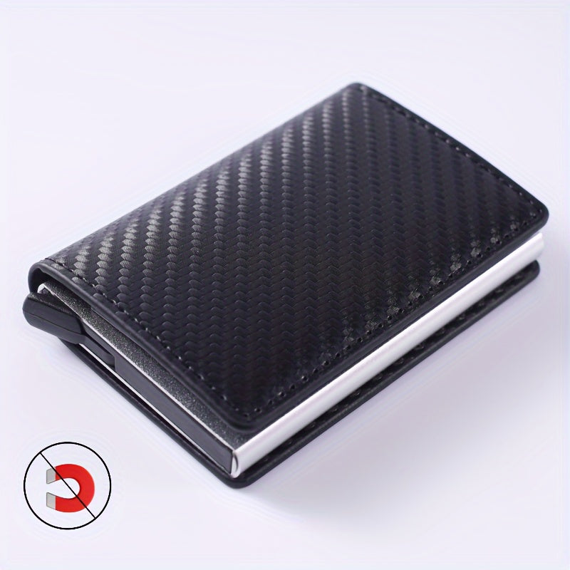 [6 Slots Anti-RFID Card Holder] 1pc Men's Minimalist Multi-Functional Anti-RFID Blocking Card Holder With 6 Card Slots, Protects ID & Credit Cards, Ideal Gift For Men