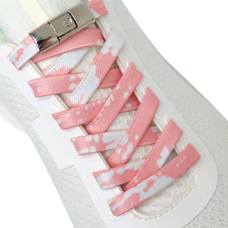 1 Pair 100cm Adjustable No-Tie Elastic Laces with 2 Fixed Buckles for Comfortable Loafers, Sports Shoes, and Casual Shoes for Adults and Seniors