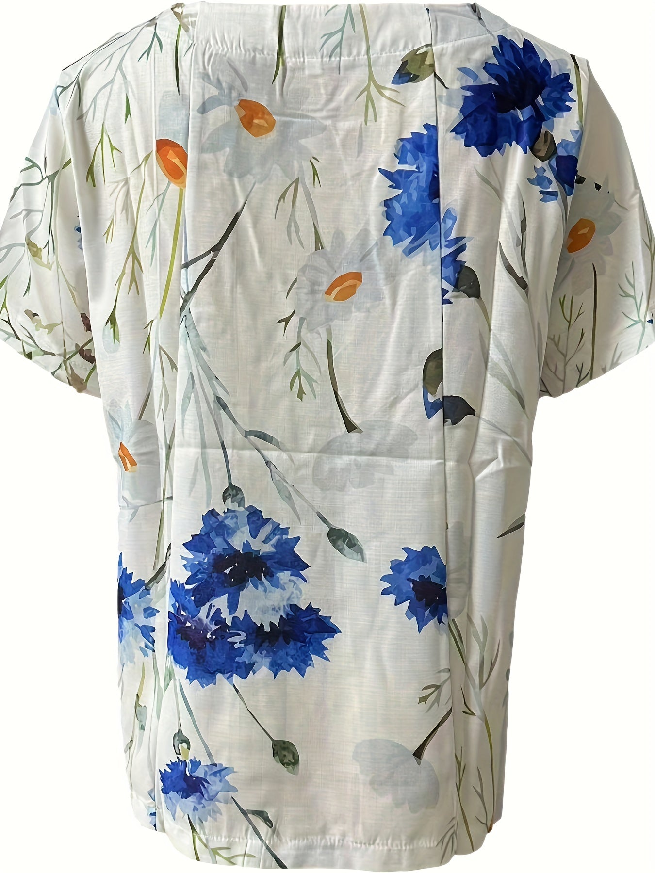 For Spring & Summer, Casual Short Sleeve Floral Print Crew Neck T-Shirt, Women's Clothing