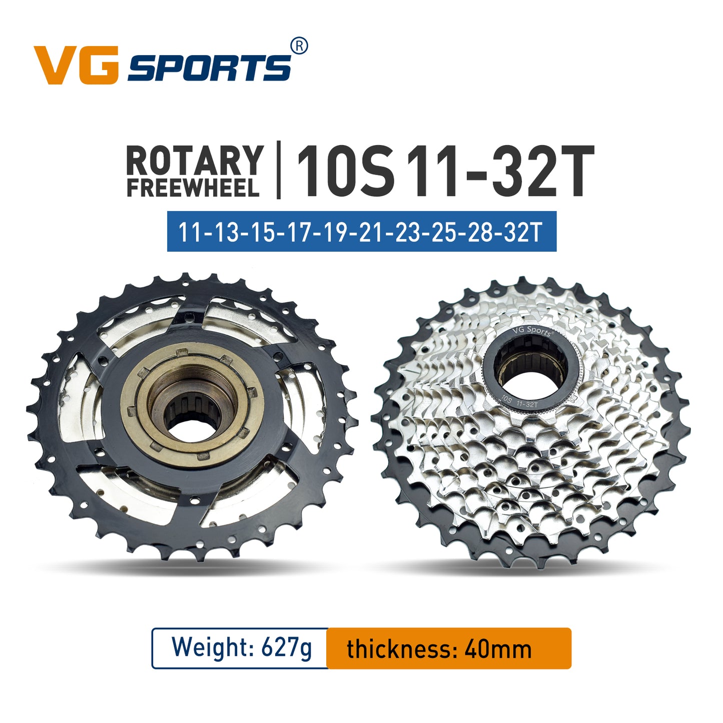 High-Performance Bicycle Freewheel with Smooth Shifting - Compatible with Rotating Bisiklet Hub - Choose from 5 to 11 Speeds and 14-36T Gear Range