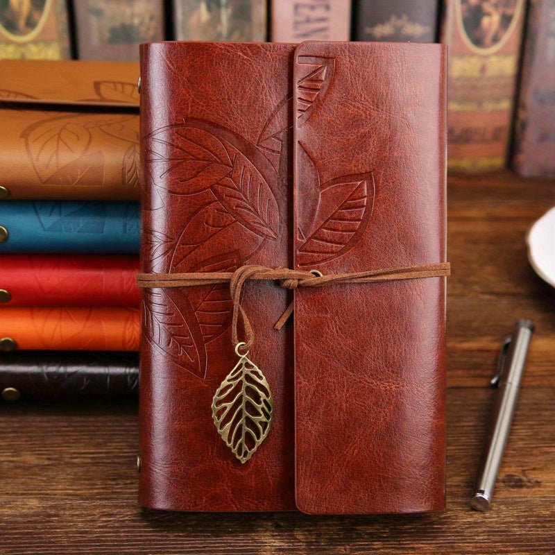 1 Vintage-Style Notebook with 75 Sheets of Kraft Paper Inside - A Unique Surprise Gift