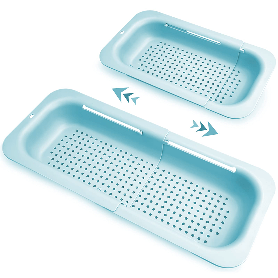1pc Extendable Collapsible Sink Colander and Strainers Basket for Kitchen - Perfect for Fruit and Vegetable Straining and Draining
