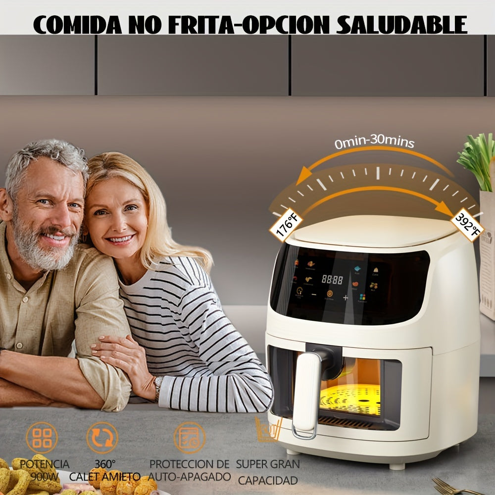 1pc, Large Capacity Air Fryer Oven with Smart Cooking Programs - Multifunctional Electric Fryer for Healthy and Delicious Meals