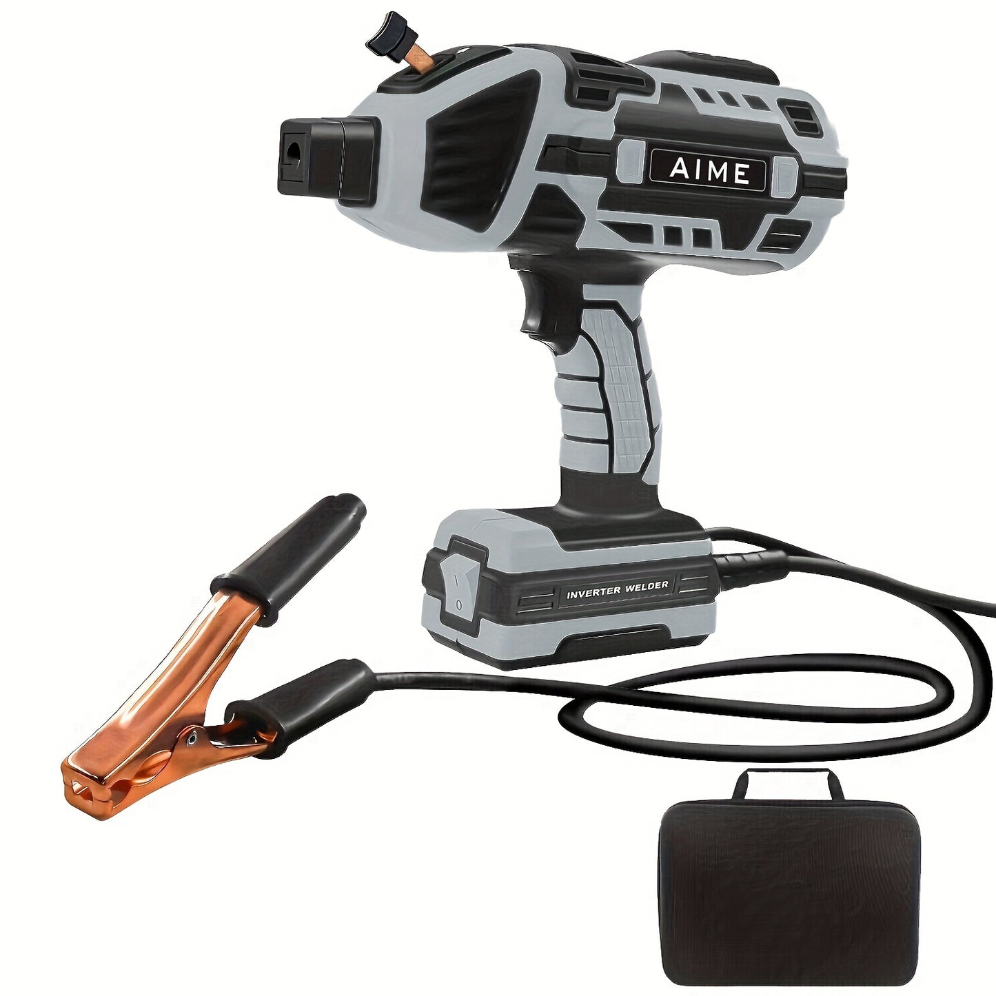 Handheld Arc Welder - 110V Semi-Automatic, Digital Intelligent Current Control, Fits 2.5mm Electrodes, US Plug