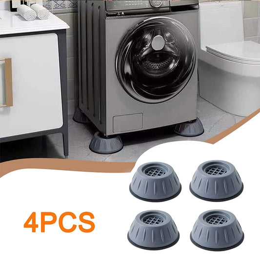 Universal anti-slip mat for washing machine base, shock absorption, table furniture, home appliances, silent balance, 4PCs