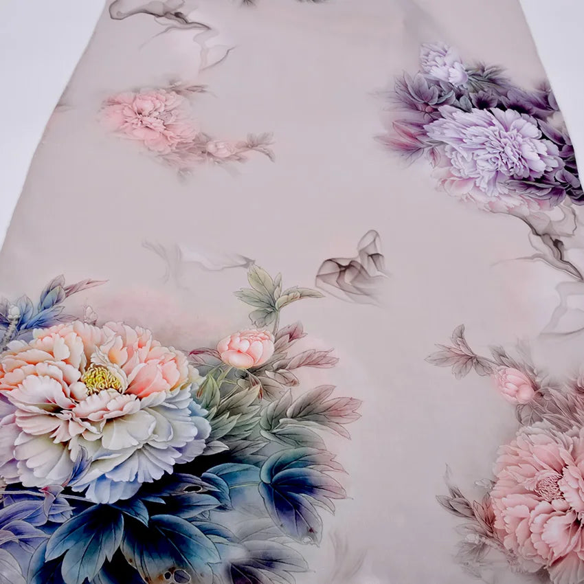 [BYSIFA] Fashion Brand Silk Scarf New Chinese Style Long Scarves Wraps Top Grade Silkworm Cocoon Silk Neck Scarf Cape Foulard