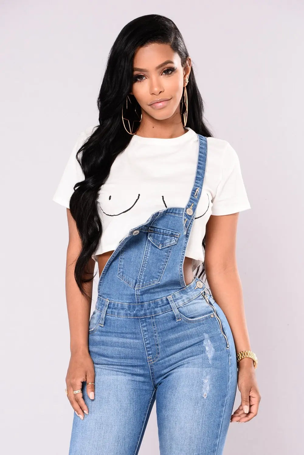 Autumn Denim Jumpsuit Women Jeans Pants Rompers Casual Hole Overralls Trousers Female High Waist Slim Denim Jeans Pencil Pants