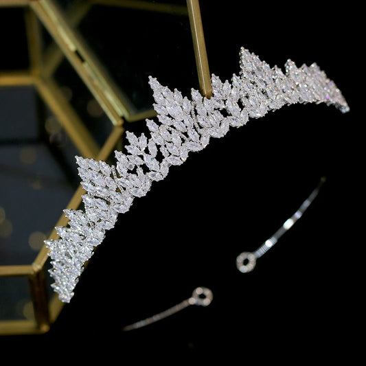 New tiara AAA CZ bridal headdress wedding jewelry bride crystal crown headband fashion jewelry A00676