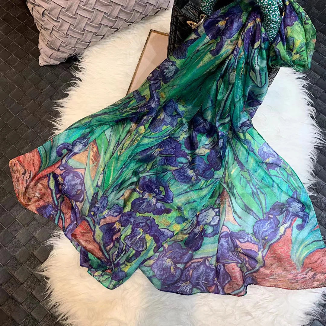 BYSIFA|New Brand Coffee Gold Silk Scarf Shawl Fall Winter Accessories Women Long Scarves Hijabs Summer Beach Shawls Foulard