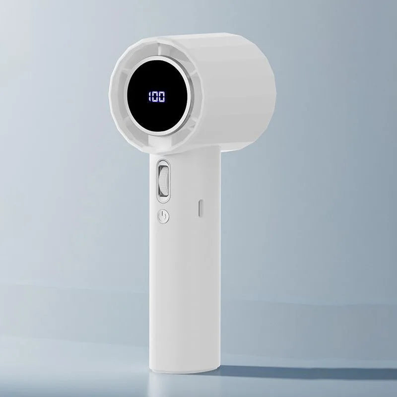 Xiaomi Mini Handheld Turbo Fan F08 With Led Display And 100 Wind Speed Adjustment Long-lasting High Speed Fan Usb Charging