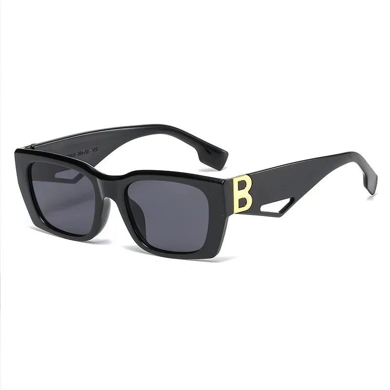 2025 New Fashion Square Sunglasses Women Personality B Word Trend Sunglasses Ins Sunglasses Ladies Gafas De Sol Mujer