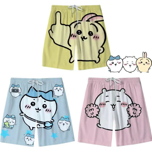 2024 Chiikawa Hachiware Usagi Pajama Pants Cute Cartoon Pajama Elastic Soft Women Man Shorts Comfortable Girls Home Shorts Gifts