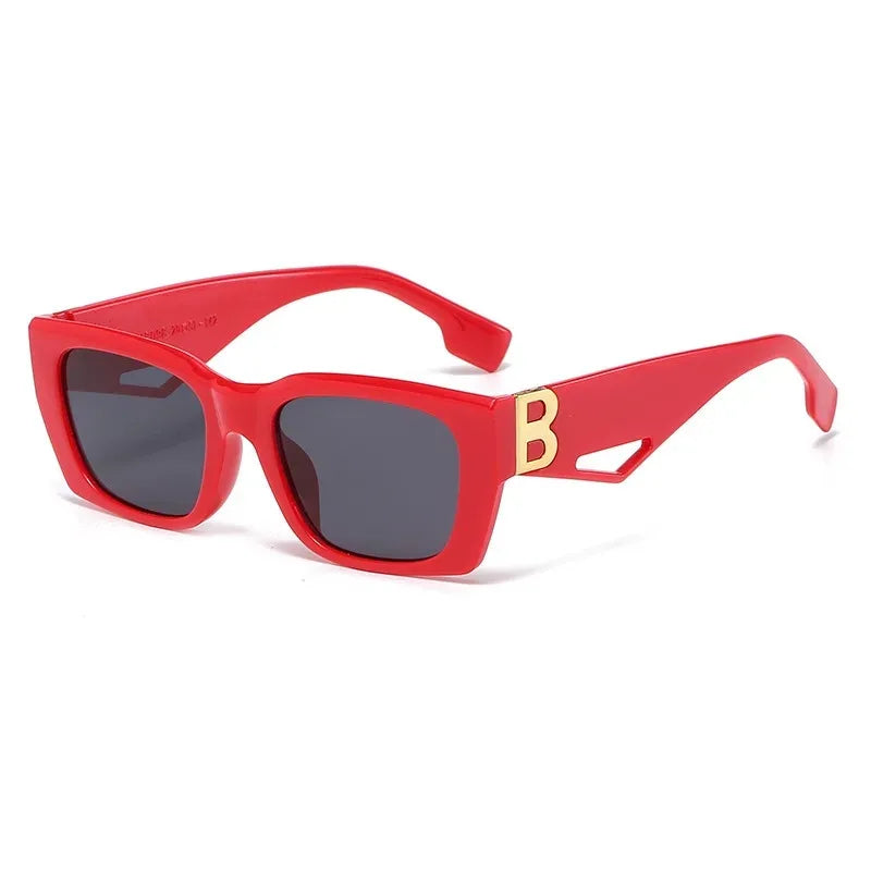 2025 New Fashion Square Sunglasses Women Personality B Word Trend Sunglasses Ins Sunglasses Ladies Gafas De Sol Mujer