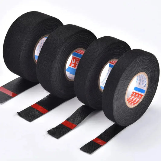 1Pcs Electrical Tape Heat Resistant Harness Tape Adhesive Cloth Tape Waterproof Tape Insulating Automotive Fabric Cloth Tape