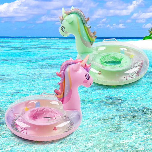 Pool Float for Kids Unicorn Swim Floats for Toddlers Age 3-8 Years Inflatable Floaties Unicorn Swimming Ring