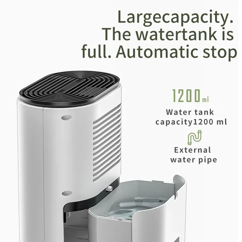 1.2L Dehumidifier and Air Purifier 2 in 1 For Home For Room For Kitchen, Mute Moisture Absorbers Air Dryer Moisture Proof