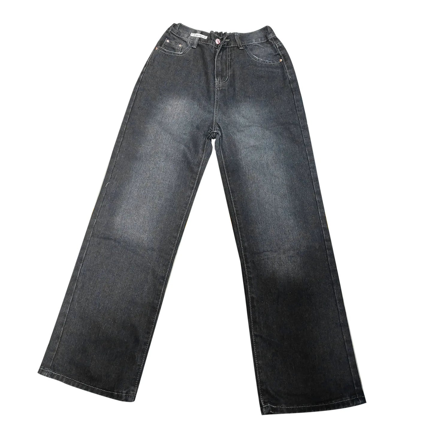 Women's Harajuku Style Loose Wide Leg Jeans Pants Autumn Winter American Fashion Retro Baggy Straight Loose Denim Trousers