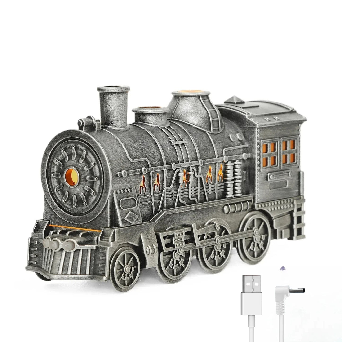 New 300ML Train Air Humidifier Ultrasonic Aromatherapy Diffuser USB Fragrance Essential Oil Aroma Difusor Smoke Ring Sprayer