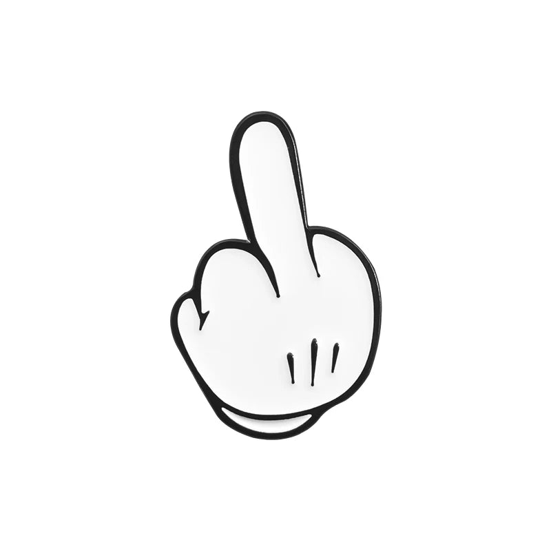 Cartoon Finger Gesture Love You Brooch Enamel Pin Creative Metal Decoration Brooch Backpack Lapel Badge Jewelry Gift for Friends