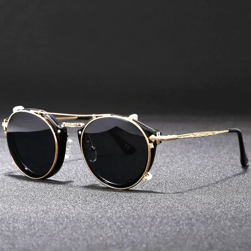 KDEAM Polarized Round Metal Frame Sunglasses for Women Outdoor Driving Fishing Brand Designer Sun Glasses UV Resistant Eyewear