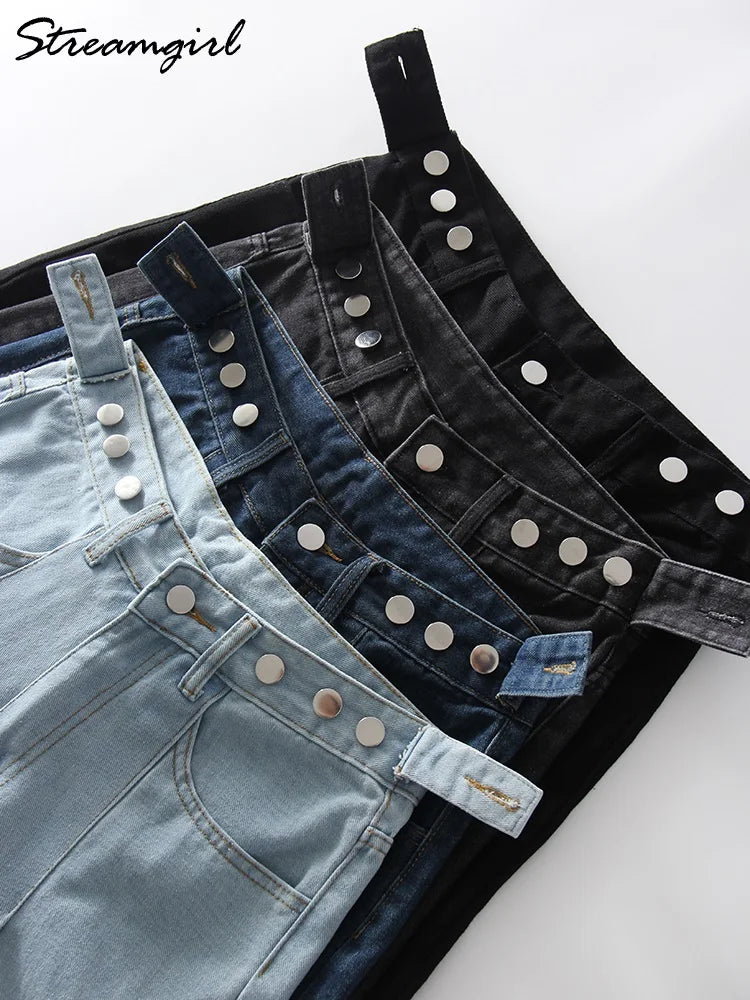 Summer Jean Shorts Women Denim High Waist Black Baggy Short Jeans Summer Pants Women's Bermuda Denim Shorts Wide Leg For Women