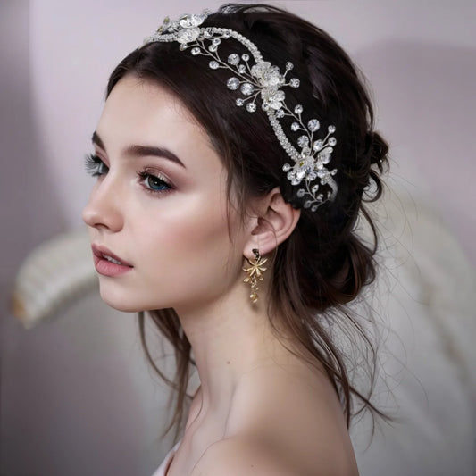 Bride Headbands Wedding Head Jewelry Crystal Pearl Hair Belt Bridal Hair Accessories Wedding Headdresses For Girlfriend HP573