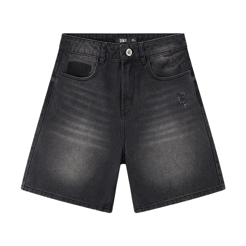 Semir Denim Shorts Women Cool Trendy Bermuda Shorts Street Style 2024 Summer New Body-Flattering Straight-Leg Versatile Pants