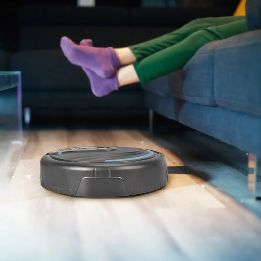 Robot Vacuum Cleaner Lightweight Smart Robotic Vacuum Cleaner Multi-Mode Mini Vacuum for Low Carpet Pet Hair Hard Floors