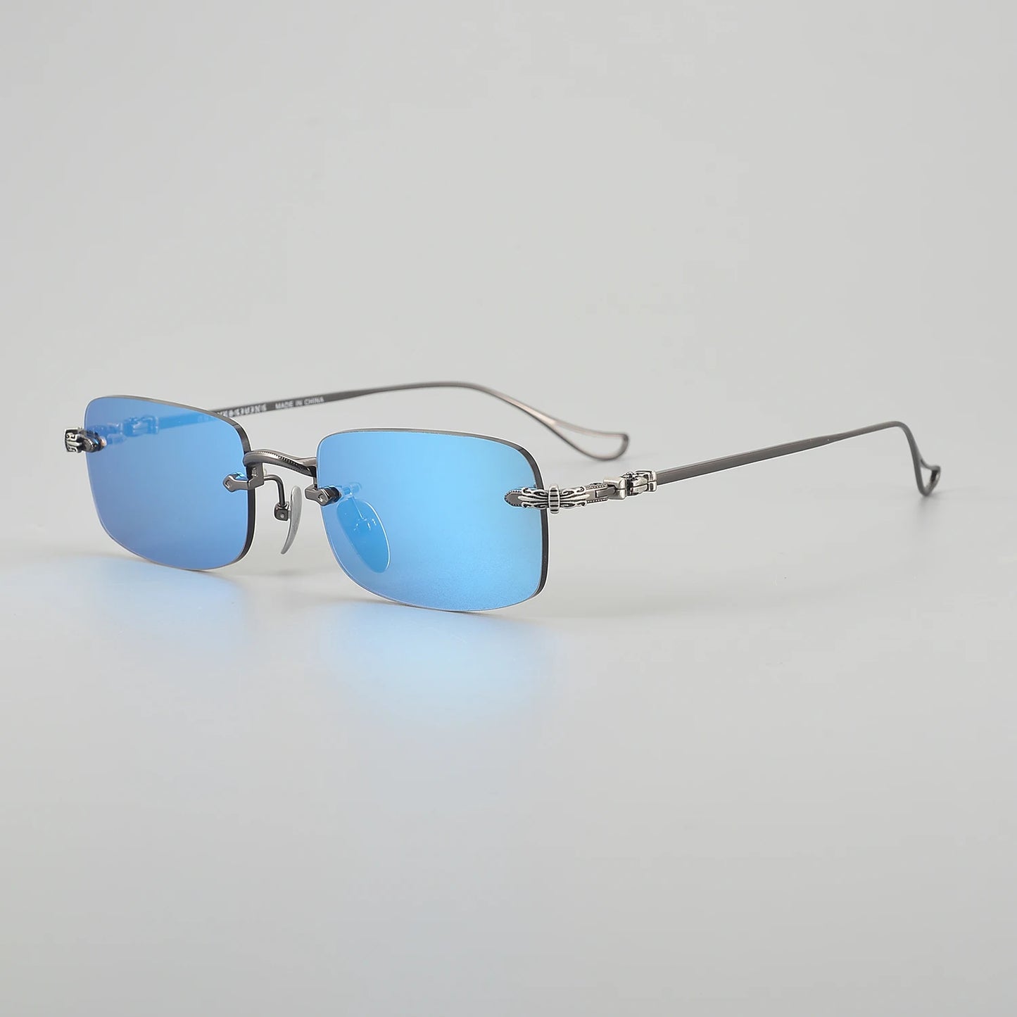 2024 Sunglasses For Women Stylish Vintage Carter Luxury Eyewear Frame Big Square Titanium Rimless Designer Men SUN GLASSES